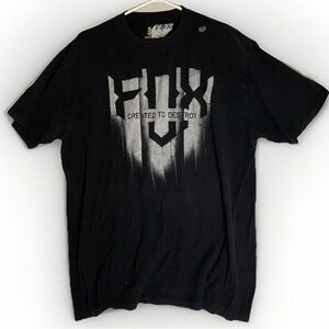 Fox Racing Created To Destroy Men's XLarge‎ Black Graphic T-Shirt Extreme Sports